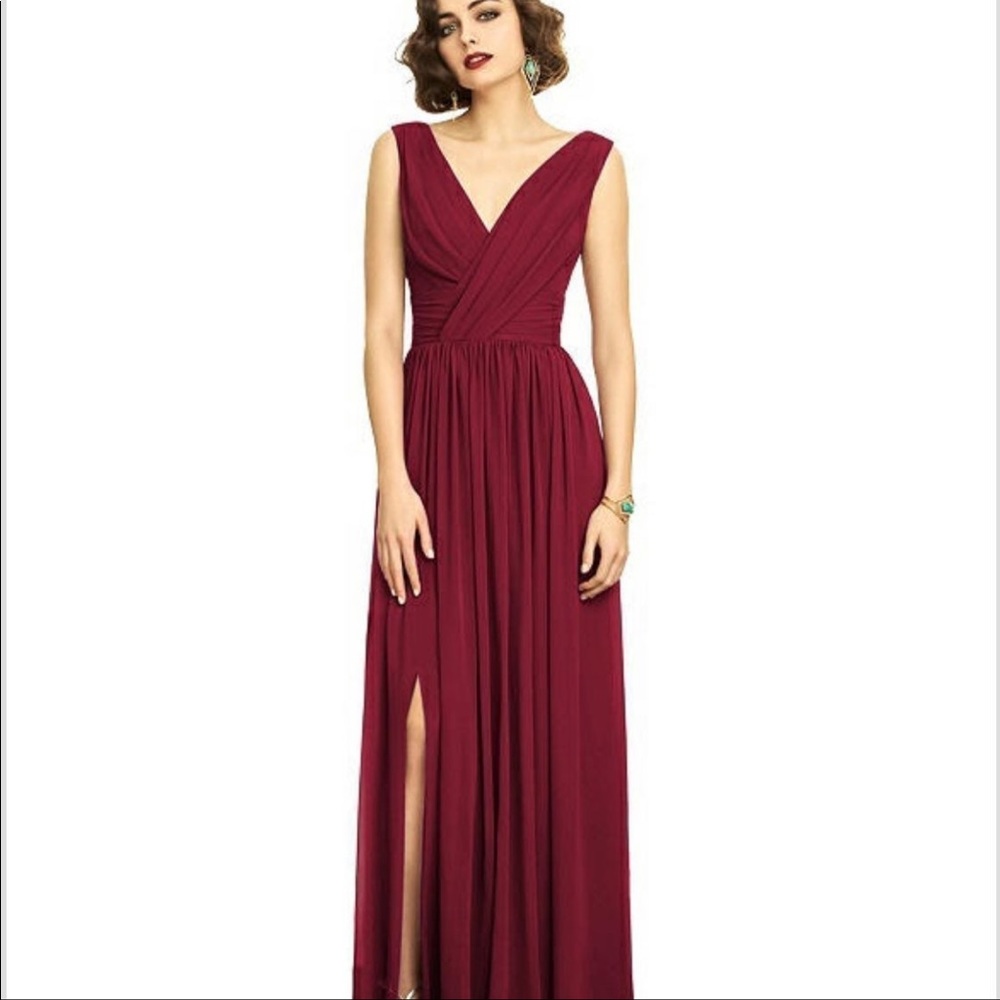 NWT burgundy bridesmaids dress